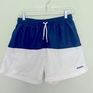 Chubbies Navy Blue & White Trunks